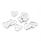 70 штук Персонализированные Гравированные Серебряные Акриловые сердца украшения стола для свадебной вечеринки бирки для подарка на день рождения