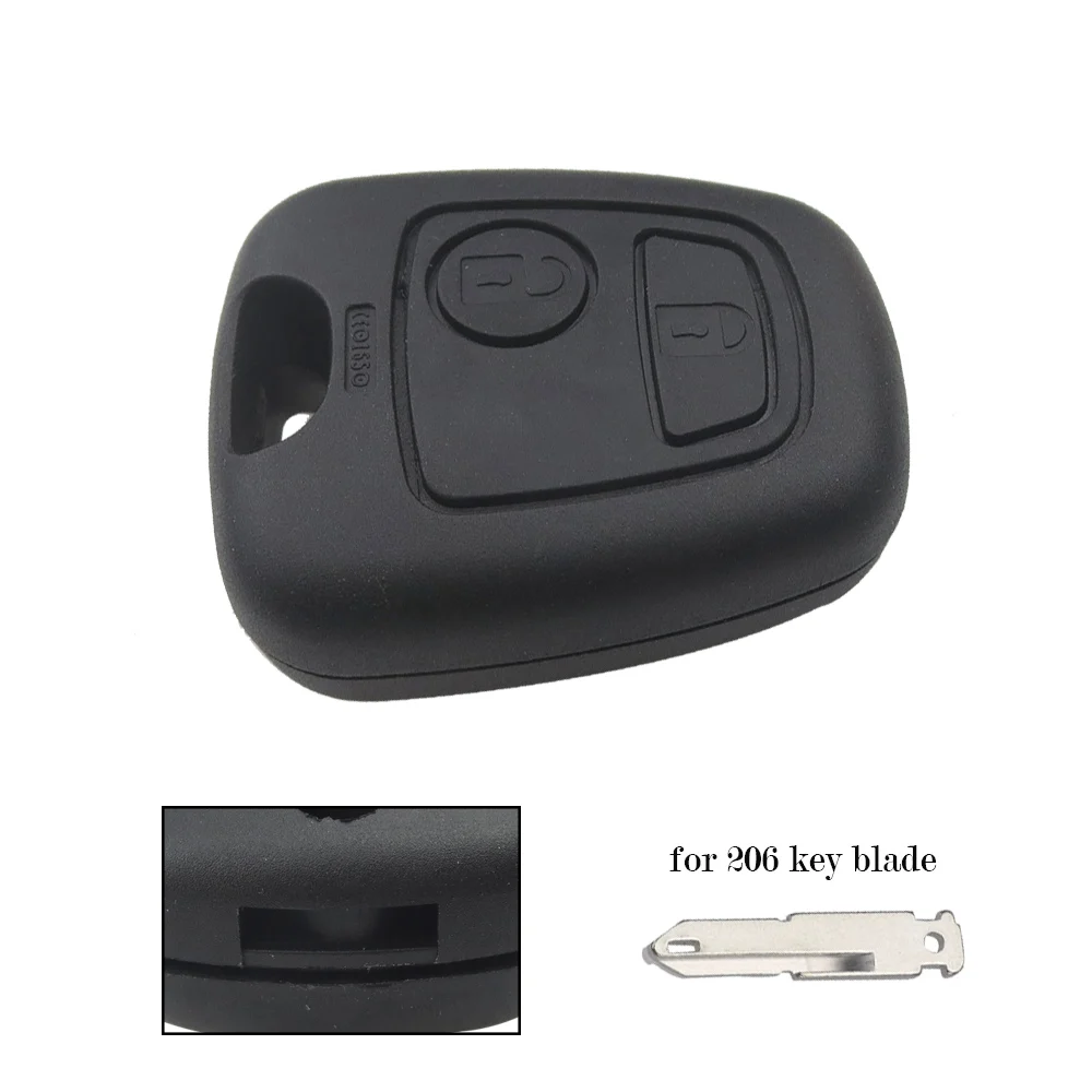 OkeyTech 2 кнопки дистанционный ключ брелок от машины чехол для Peugeot 206 307 407
