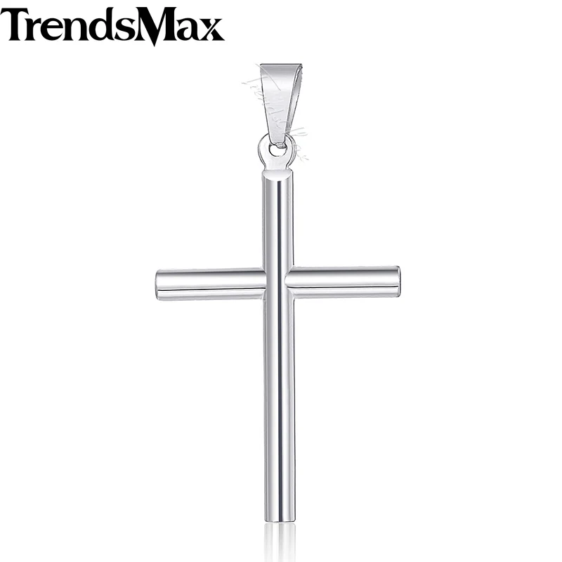 KP614 Trendsmax, Мужская подвеска, крест, нержавеющая сталь, подвеска, амулеты,, модные подарки для мужчин, ювелирные изделия KKPP2 - Окраска металла: KP614