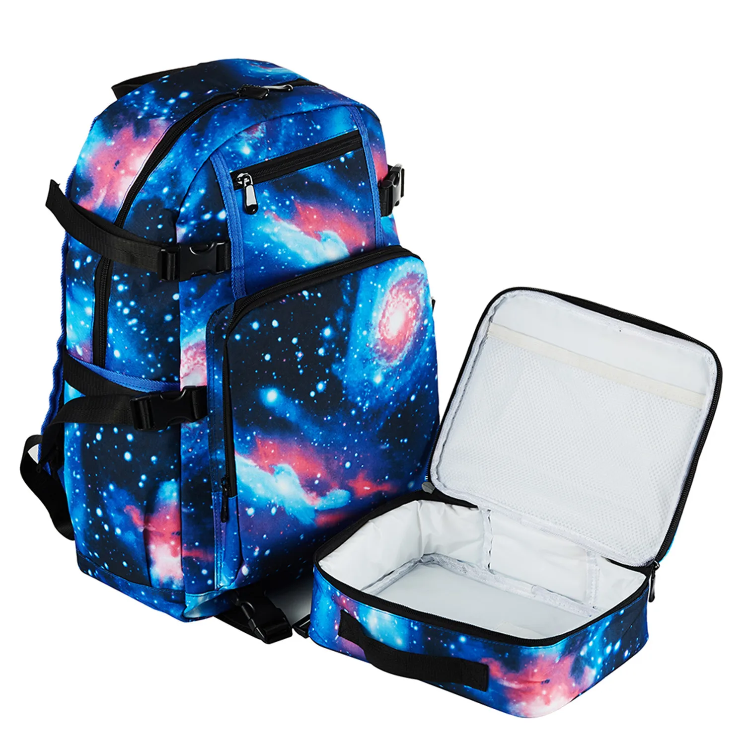 Школьный рюкзак для мальчиков и девочек Galaxy со съемным рюкзаком Ланч
