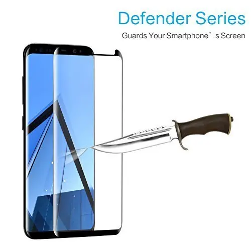 Maxannty Bulletproof 3D HD Curved Tempered Glass Screen Protector For Samsung Galaxy S8 9H Hardness Anti-Scratch Fingerprint | Мобильные