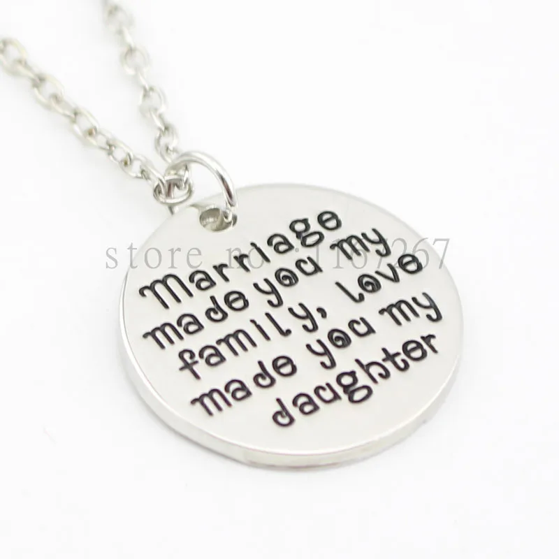 2016 новое поступление персональный подарок для дочери законченной ожерелье с