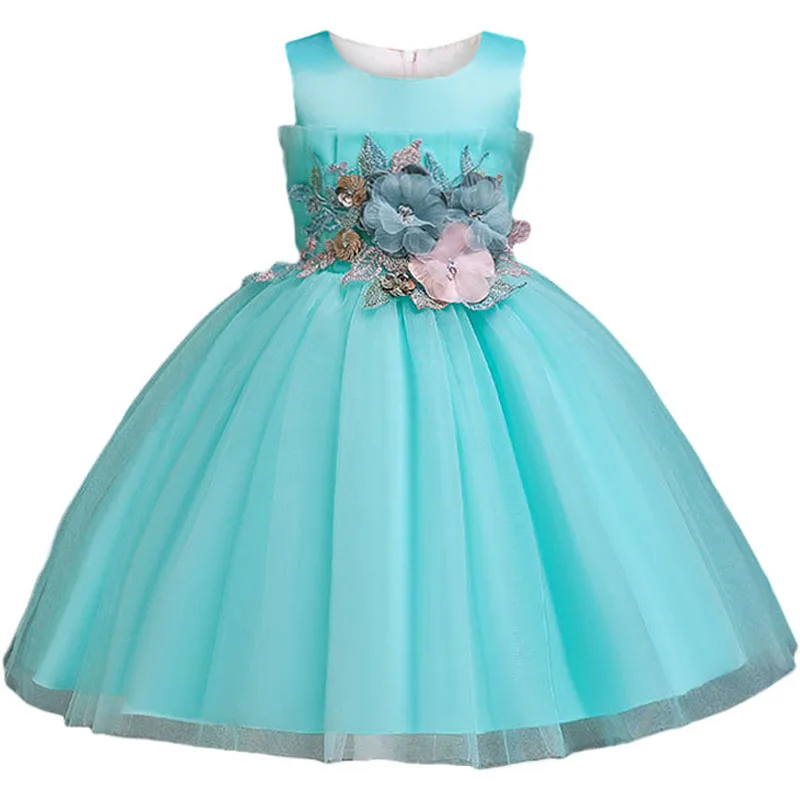 Kids Dresses for Girls Christmas Dress New Years Princess Ball Gown Flower Wedding Party Baby Girl Pageant Clothes | Детская одежда и