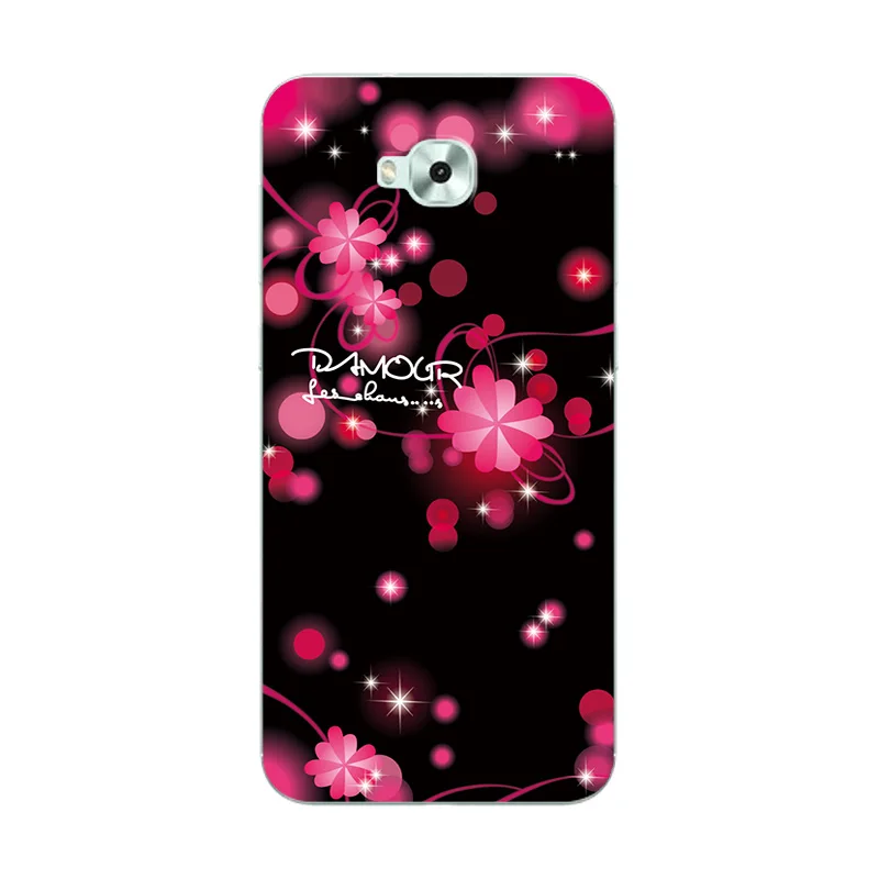 W14 Для ASUS Zenfone 4 Selfie ZD553KL 5," чехол для телефона с сердечком, защитный чехол на заднюю панель Для Zenfone 4 Selfie ZD 553KL, облегающий чехол - Цвет: W14