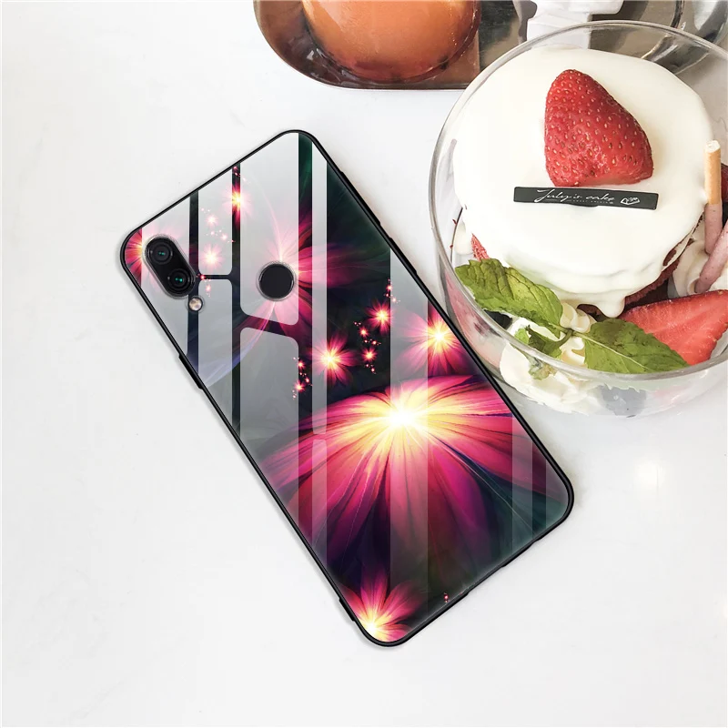 6,2" для Xiaomi Redmi 7, чехол из закаленного стекла, мягкий бампер, 3D Рисунок кошки, чехол для Xiaomi Redmi 7 Y3, чехол для телефона для Redmi7