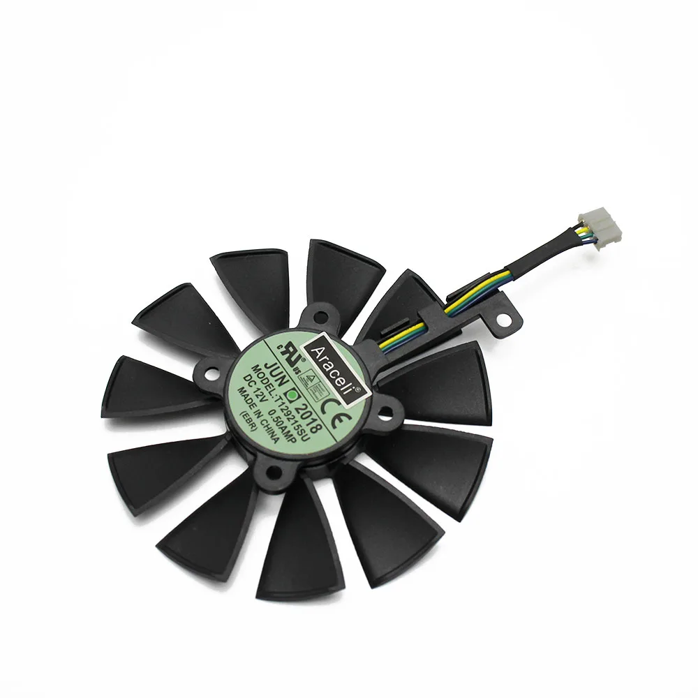 87 мм кулер вентилятор для ASUS GTX1060 1070 Ti RX 470 570 580 видеокарта Everflow T129215SU PLD09210S12HH 28