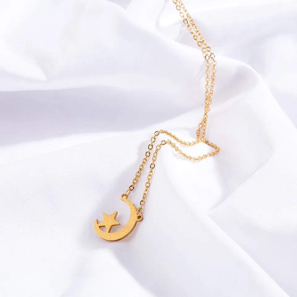 Модное женское ожерелье из нержавеющей стали цепочка для свитера классика