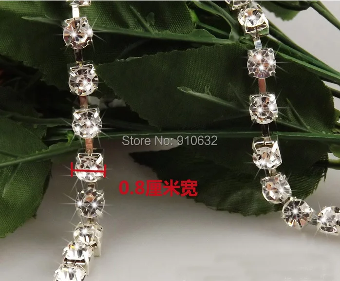 Блестящая лента 1 ярд 8 мм с бисером отделка кружевом для шитья свадебного платья