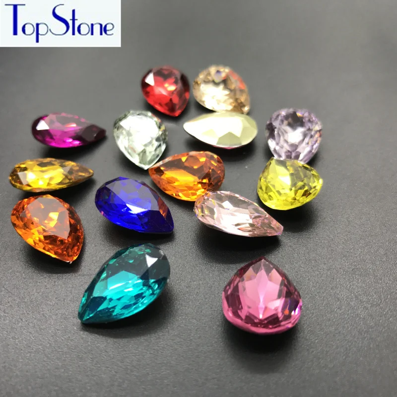 Капельница из смолы и горного хрусталя TopStone 10x14 мм 13x18 Цвета K9 использование для