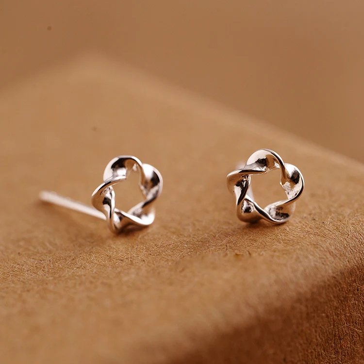 Маленькие серьги svtwisted из стерлингового серебра 925 пробы модные простые женские в