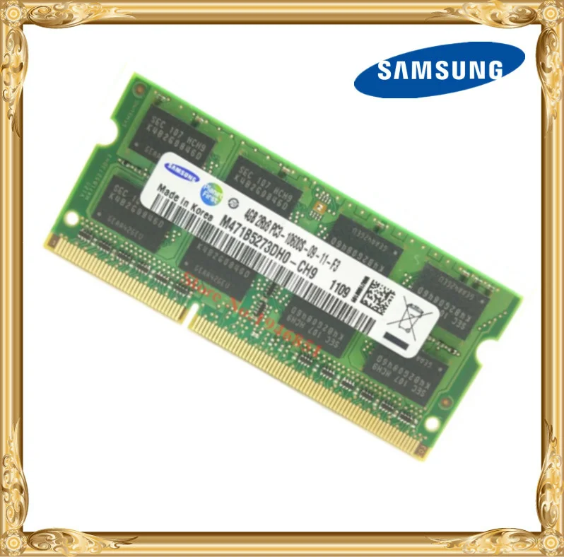 

Samsung Laptop memory DDR3 4GB 1333MHz PC3-10600S notebook RAM 10600 4G