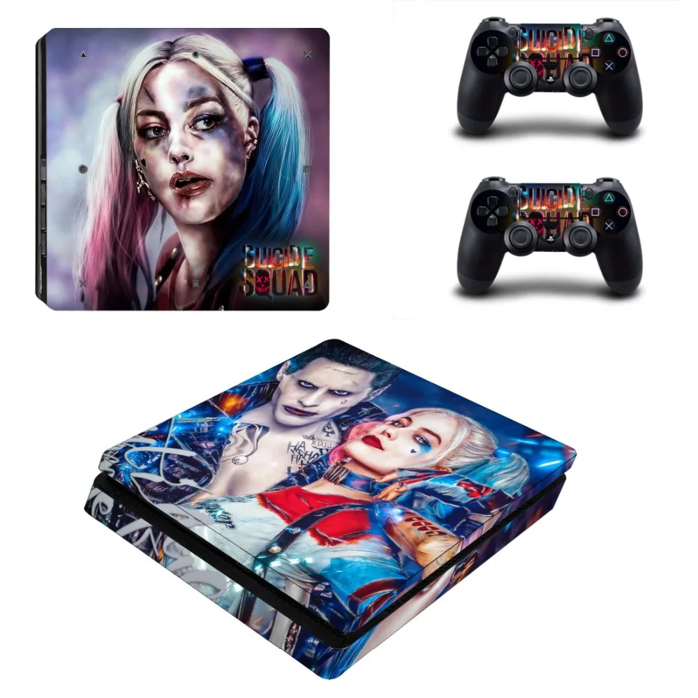Наклейка для консоли и контроллеров Harley Quinn Джокер Бэтмен PS4 тонкая Виниловая