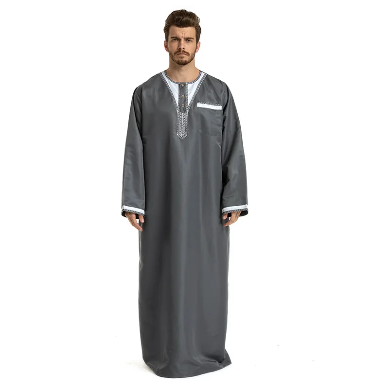 Новое поступление 2019 высокое качество мусульманская Мода Jubba Thobe men большой
