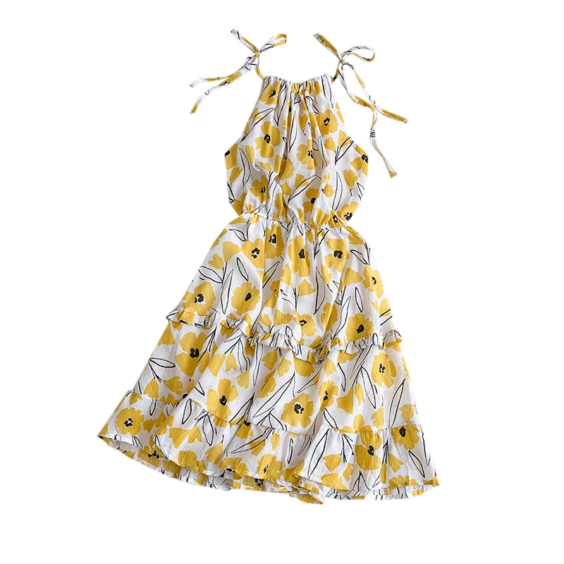 2019 новые модные женские Платья с цветочным принтом без бретелек рукавов|Женские