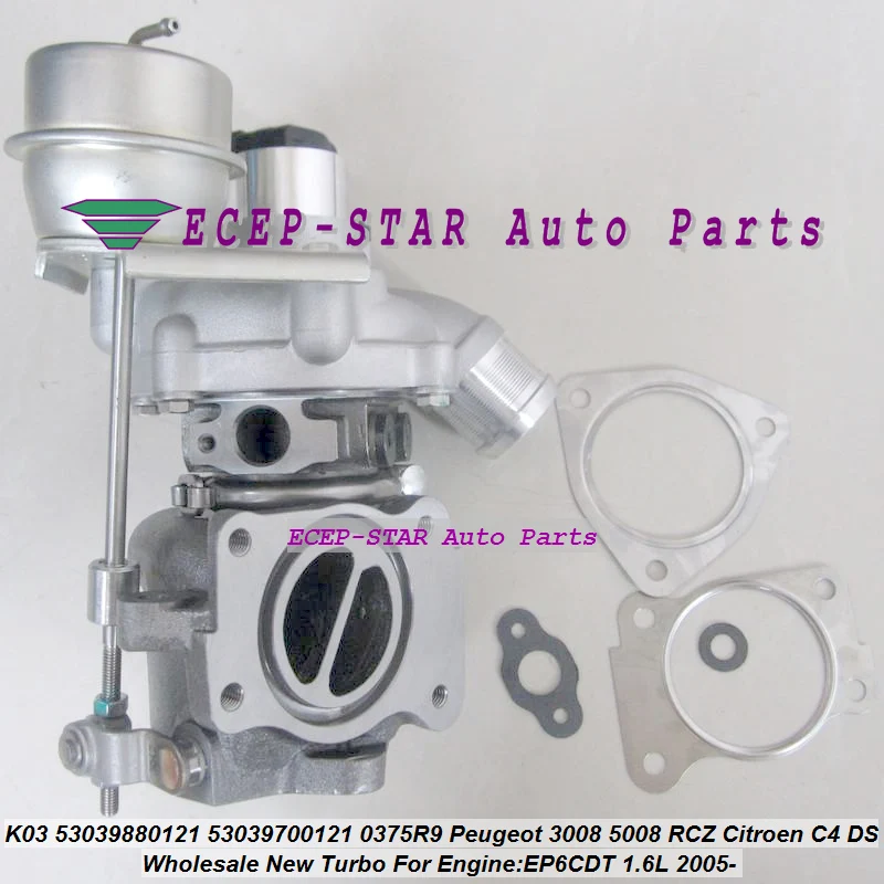 Турбо K03 121 53039880121 53039700121 0375R9 0375N7 для Peugeot 207 308 3008 RCZ Citroen DS 3 C4 EP6DT EP6CDT 5008 л THP|turbo turbo