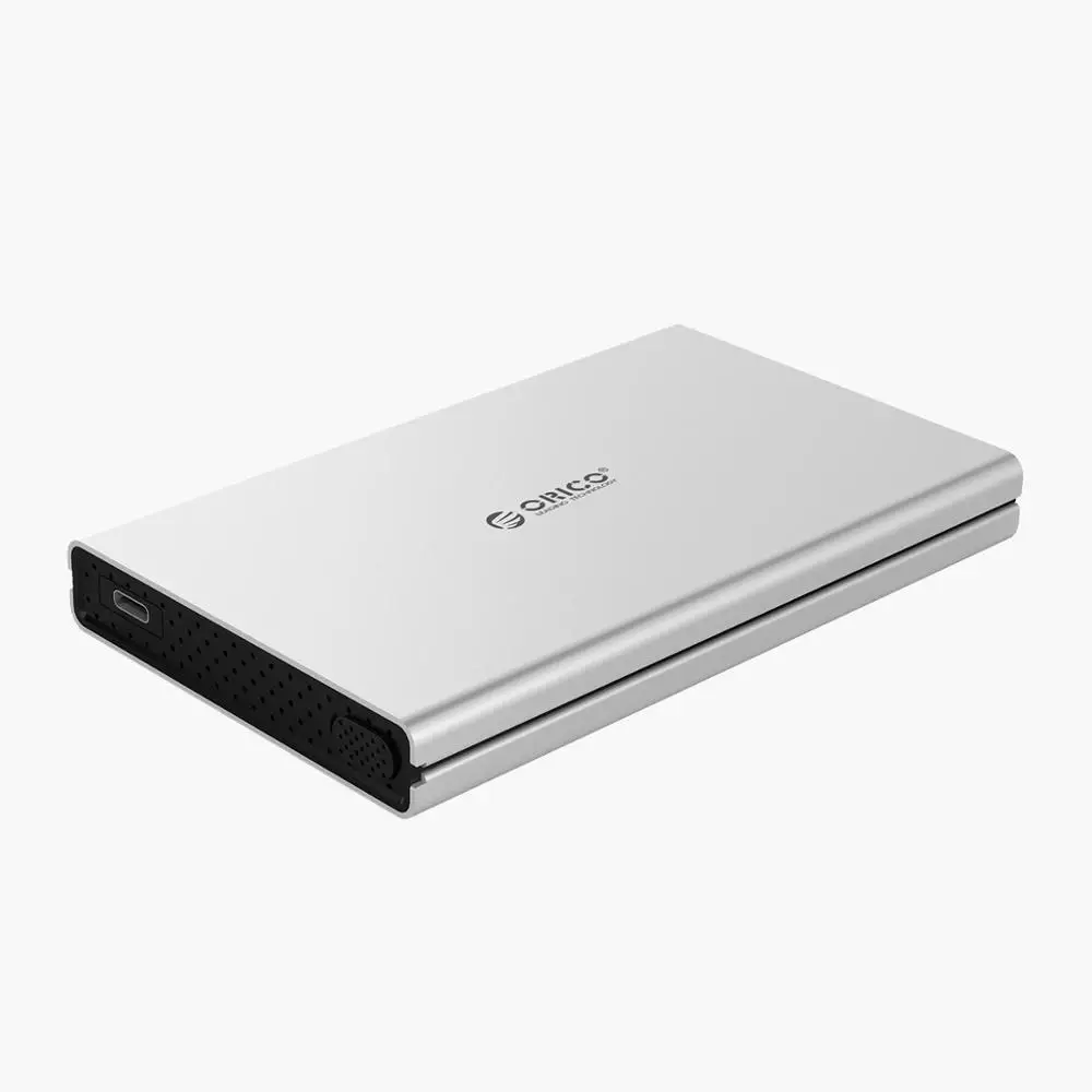 ORICO 2,5 дюймов HDD чехол USB 3,1 Gen2 для SATA 3,0 10 Гбит/с супер скорость Тип C коробка для жесткого диска внешний HDD корпус Бесплатные инструменты - Цвет: Silver