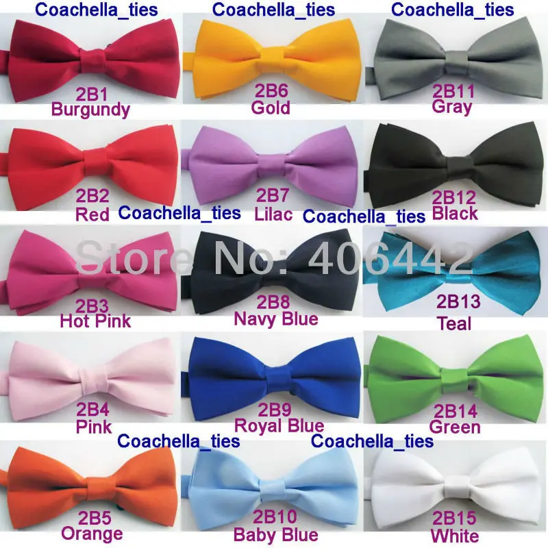 Новое поступление модный однотонный галстук бабочка в стиле унисекс