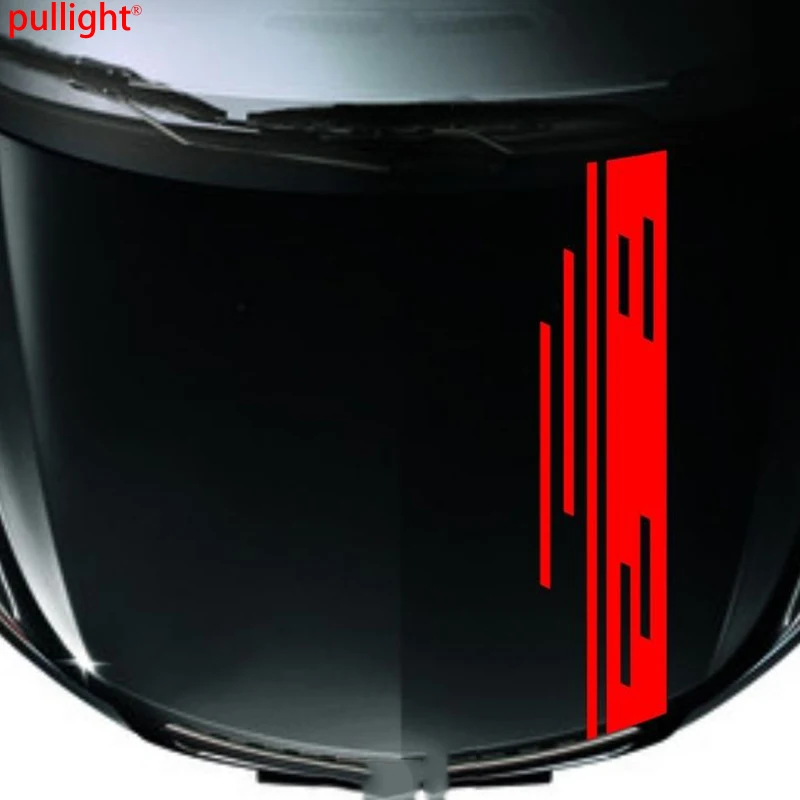 Гоночный автомобиль в полоску спортивный капот Наклейки виниловые Графика