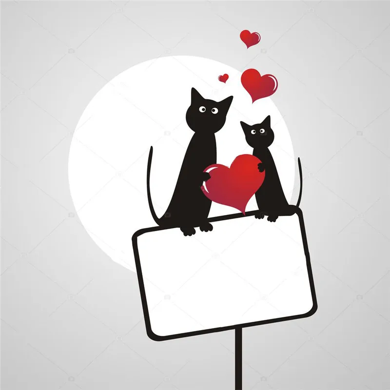 Naifumodo Two Cats In Love Under The Moonlight Metal Cutting Dies for Scrapbooking 2019 Die Cuts Card Making Craft | Дом и сад