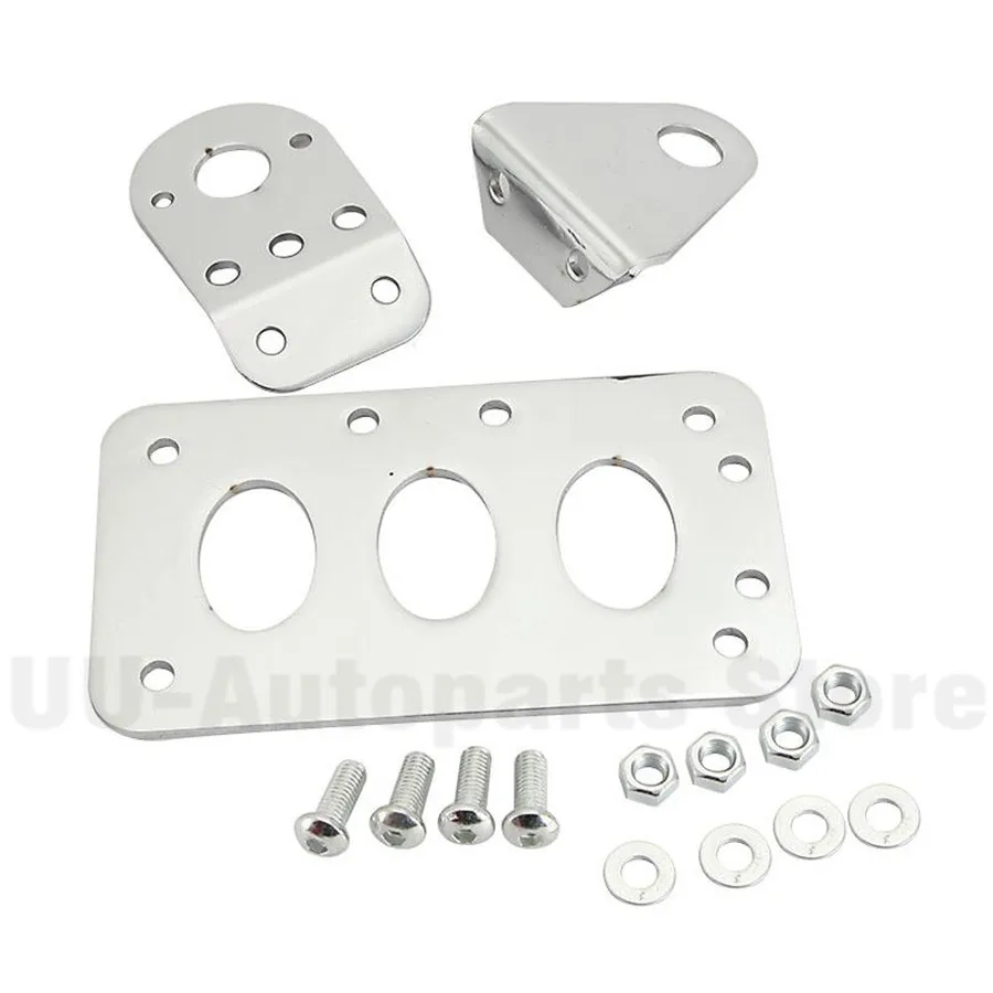 Хромированный боковой кронштейн для номерного знака мотоцикла подходит Harley Chopper