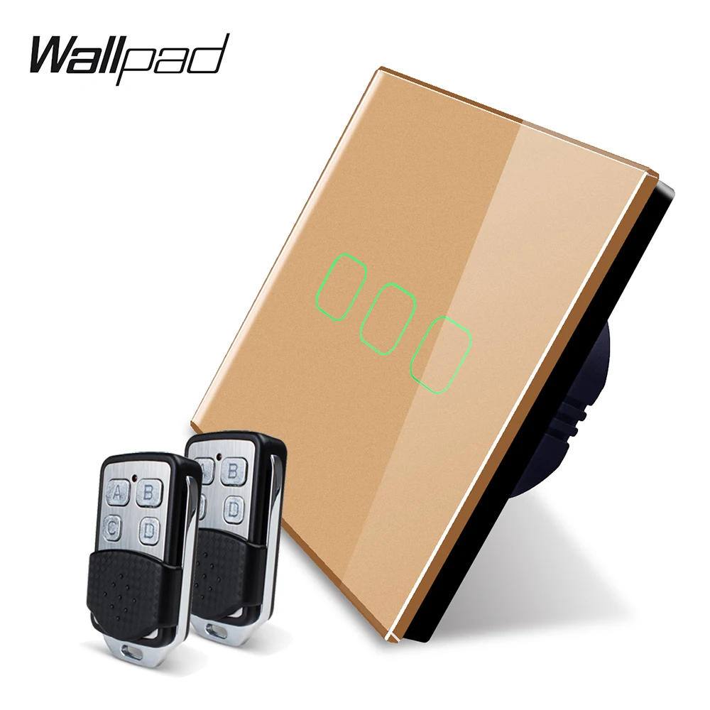 Настенный Электрический Выключатель Wallpad K3 емкостный тройной диммер с