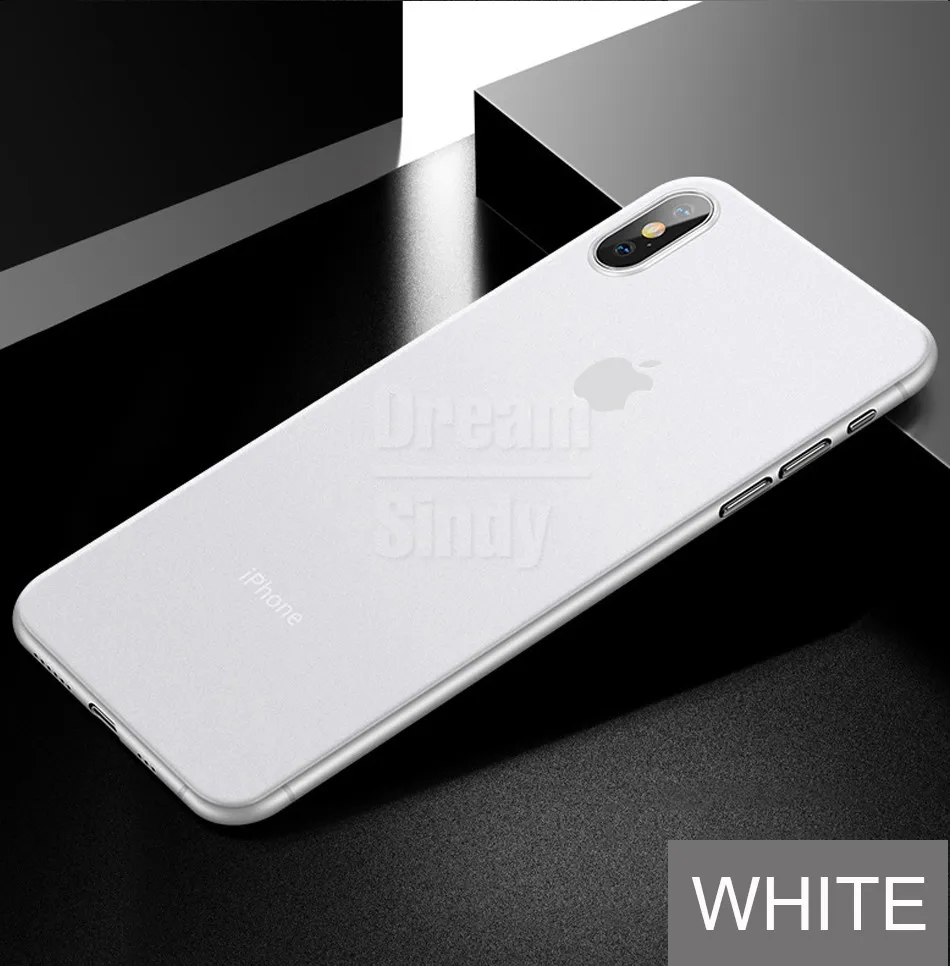Ультратонкий матовый чехол 0,26 мм для айфон IPhone 7 8 6 6s XR XS Max X чехол для IPhone XS XR X 6 7 8 Plus противоударный Cas
