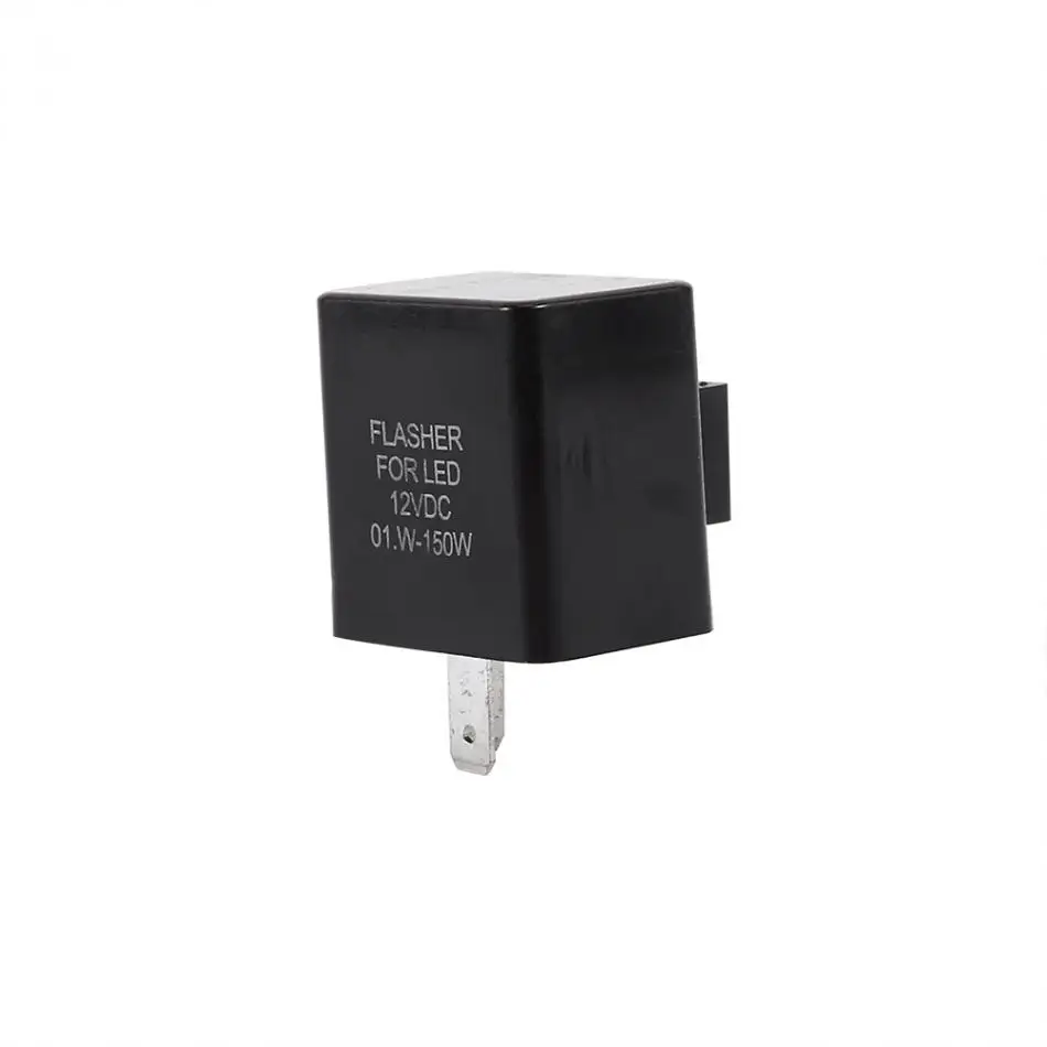 Черный светодиодный мигалка реле 12V реле 2 Pin мигалка поворотное реле мотоцикл светодиодный светильник