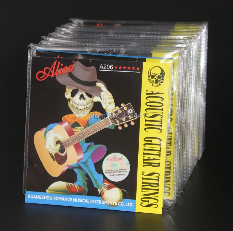 20 Sets Lot Alice A206 Great Tone Long Life Stainless Steel Phosphor Bronze Acoustic Guitar Strings | Спорт и развлечения