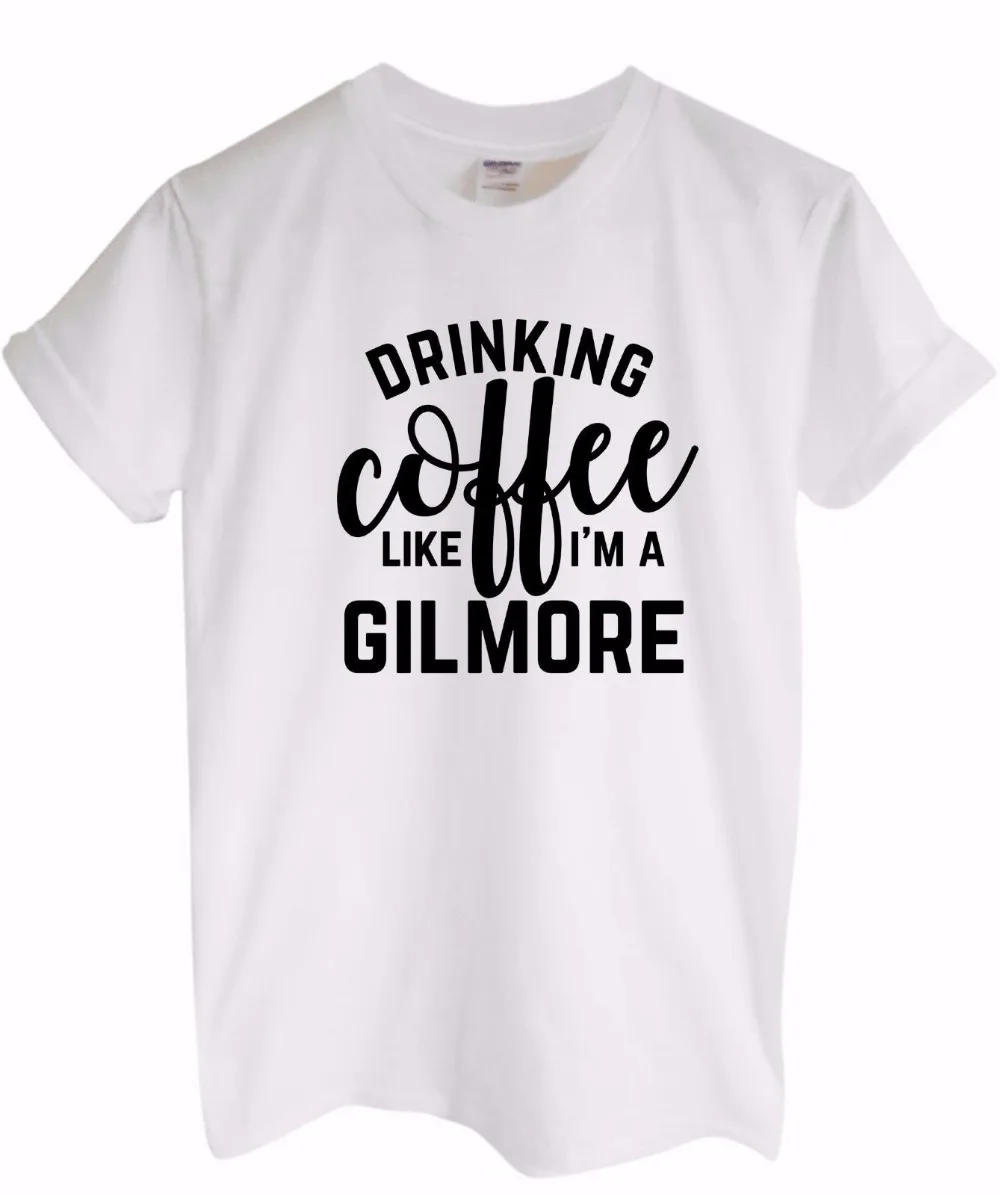 Фото Футболка с надписью dryking Coffee Like A Gilmore Топ Рубашка Для девочек Fan Gift-D224 - купить по Футболка с надписью dryking Coffee Like A Gilmore Топ Рубашка Для девочек Fan Gift-D224 - купить по