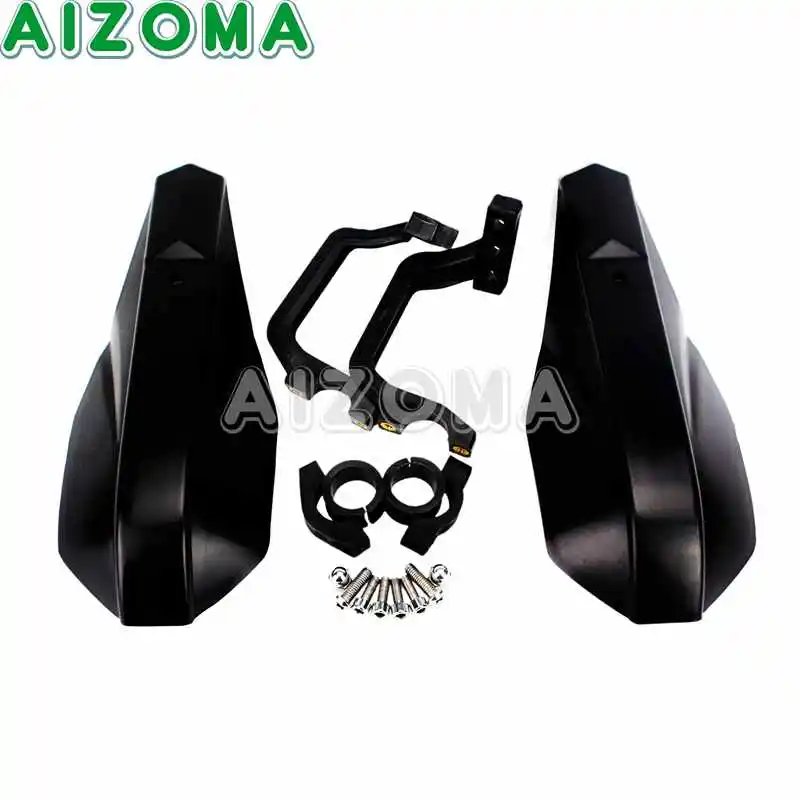 Dirtbike защита для рук мотоцикла 7/" Руль защита от ветра для Honda Yamaha TTR YZF WR CR защита для мотокросса - Цвет: Black