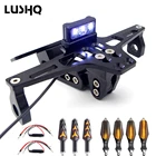 Регулируемый кронштейн для крепления номерного знака для мотоцикла honda cb 400 suzuki rm ktm 640 lc4 suzuki sv yamaha fz8 bmw r1150r