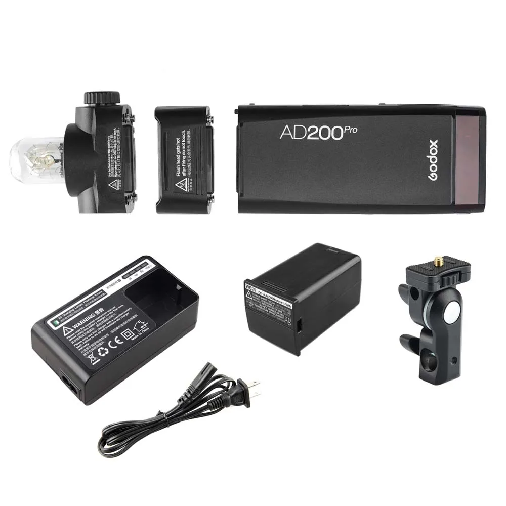Only AD200Pro Карманная вспышка Godox AD200Pro ttl 200Ws 2,4G HSS 1/8000 2900mAh литий-ионная батарея Внешняя вспышка для Canon Nikon sony Olympus Fuji - Цвет: Only AD200Pro