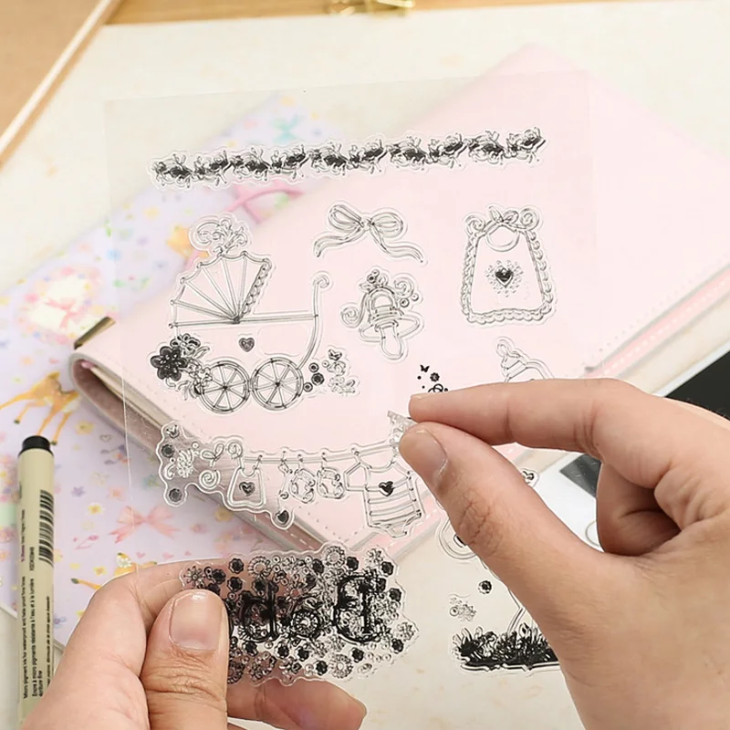 Прозрачный силиконовый штамп для скрапбукинга сделай сам|silicone clear stamps|stamps for