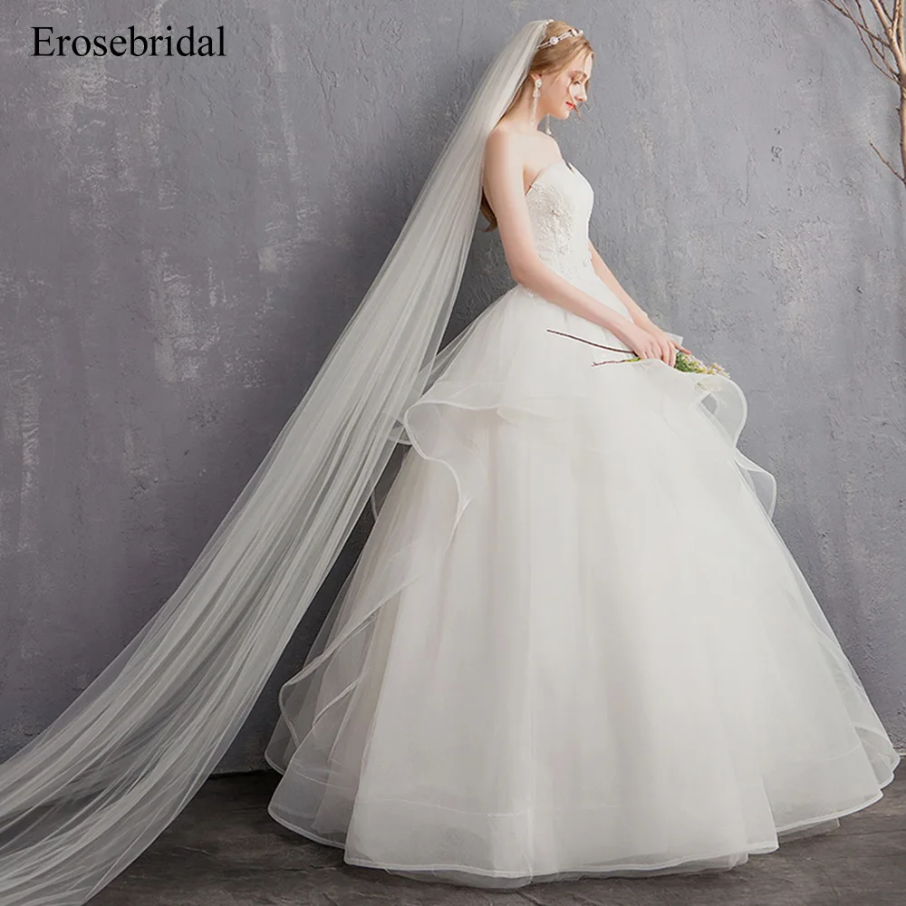 Новое поступление 2019 летнее свадебное платье Erosebridal женское с открытой спиной