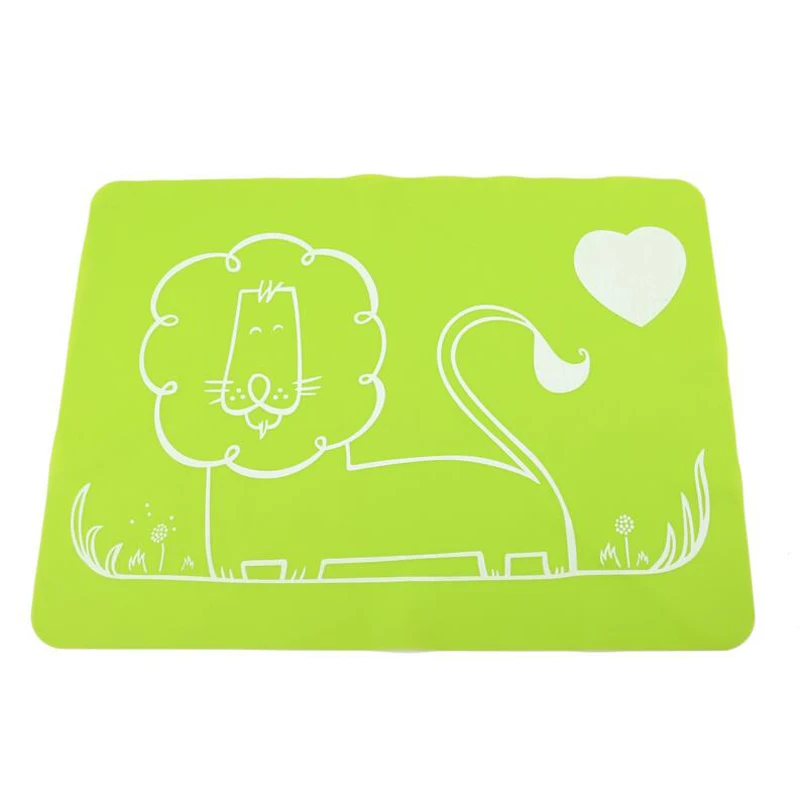 Симпатичная детская Силиконовая подложка для мисок чашек Нескользящая