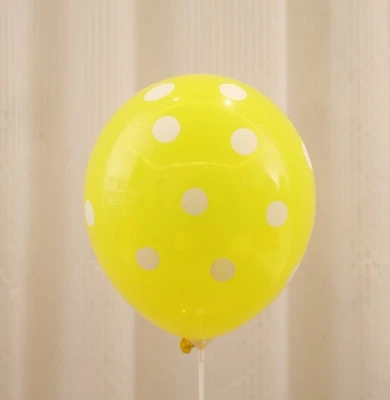 10 шт божья коровка Черное Красное Пятно горошек латексные шары globos Микки Минни вечерние подарки на день рождения воздушные шары Свадебный декор - Цвет: 10pcs yellow