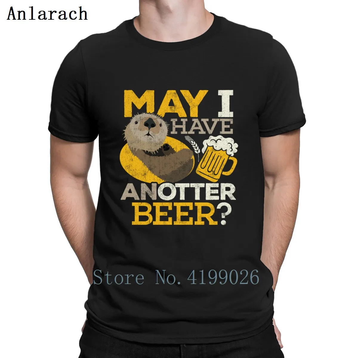 Оттеры, возможно, у меня есть Anotter Beer oters, Подарочная футболка, стандартная графическая S-XXXXXL, дизайнерская Хлопковая весенняя рубашка для отдыха
