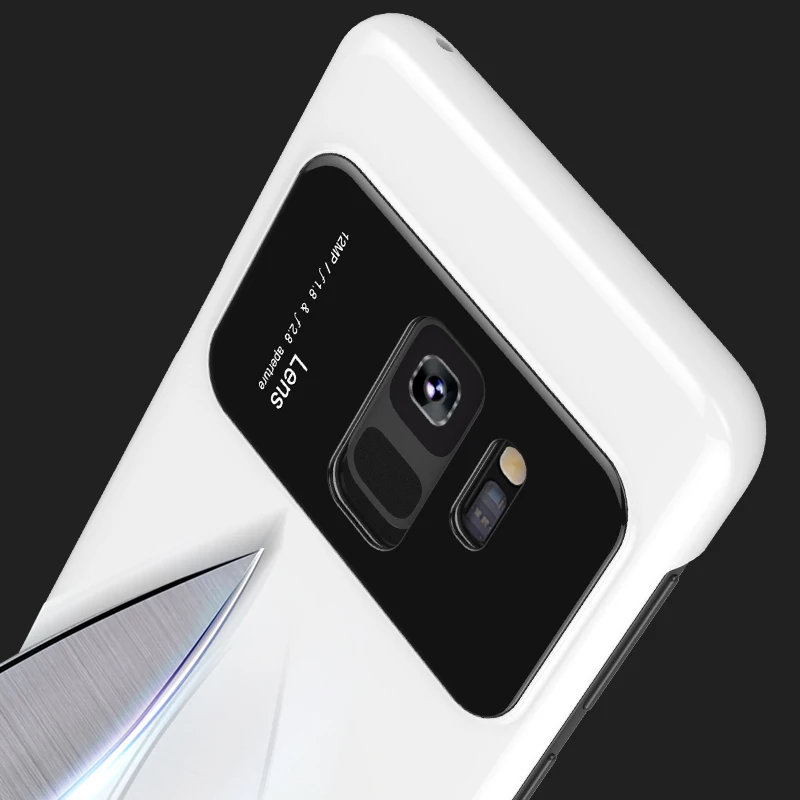 ipngve For Samsung Galaxy S9 PC + Tempered Glass Back Cover Case Protection Plus Phone Bag Fundas Coque |