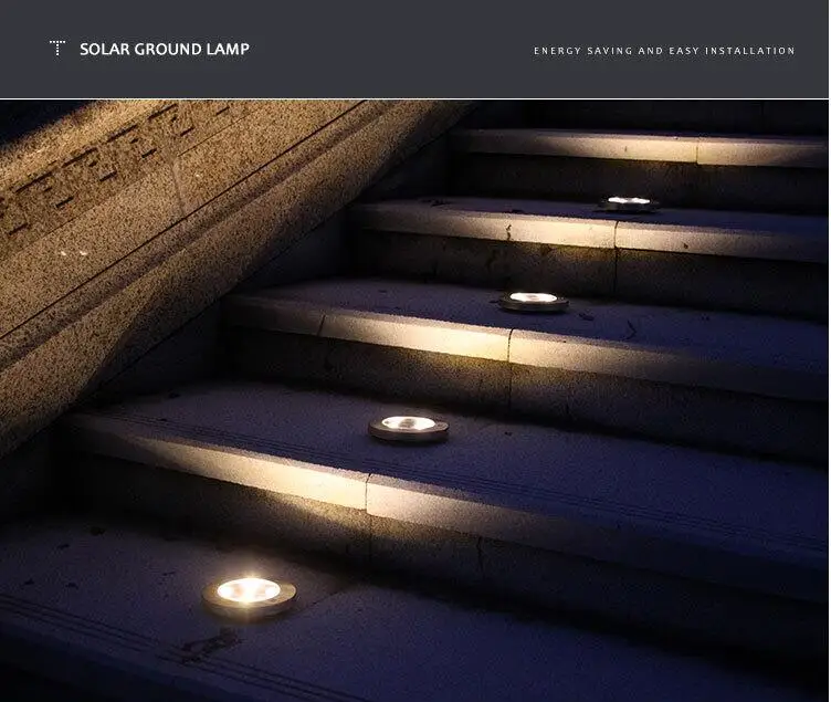 Подземный свет светодио дный 12 LED солнечный Мощность садовый светильник под