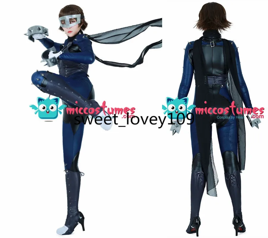 Persona 5 queen Makoto Niijima косплей костюм военная одежда с шарфом и маками полный комплект