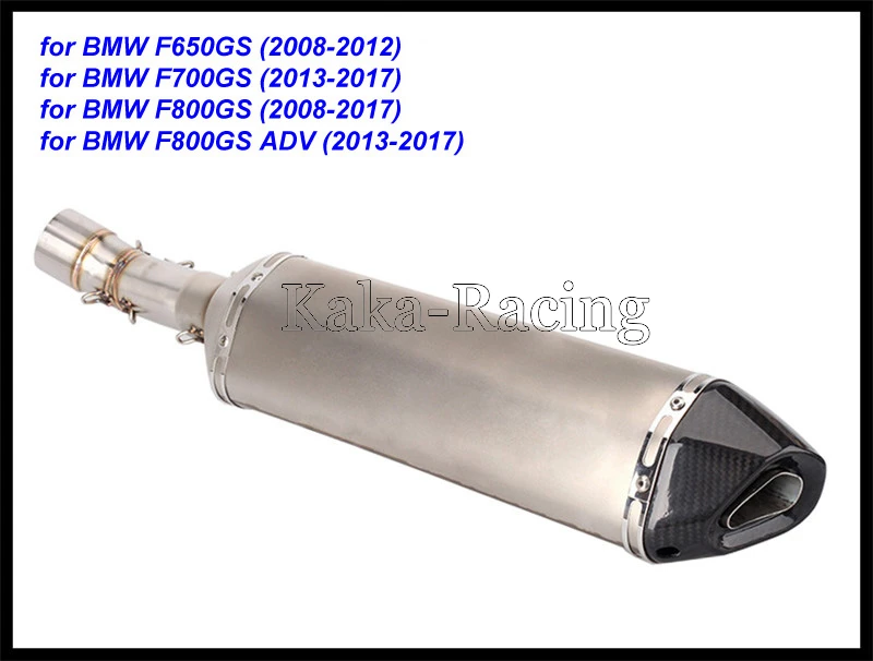 Для BMW F650GS F700GS F800GS F800R akrapovic мотоцикл глушитель 570 мм скольжения на систему средней