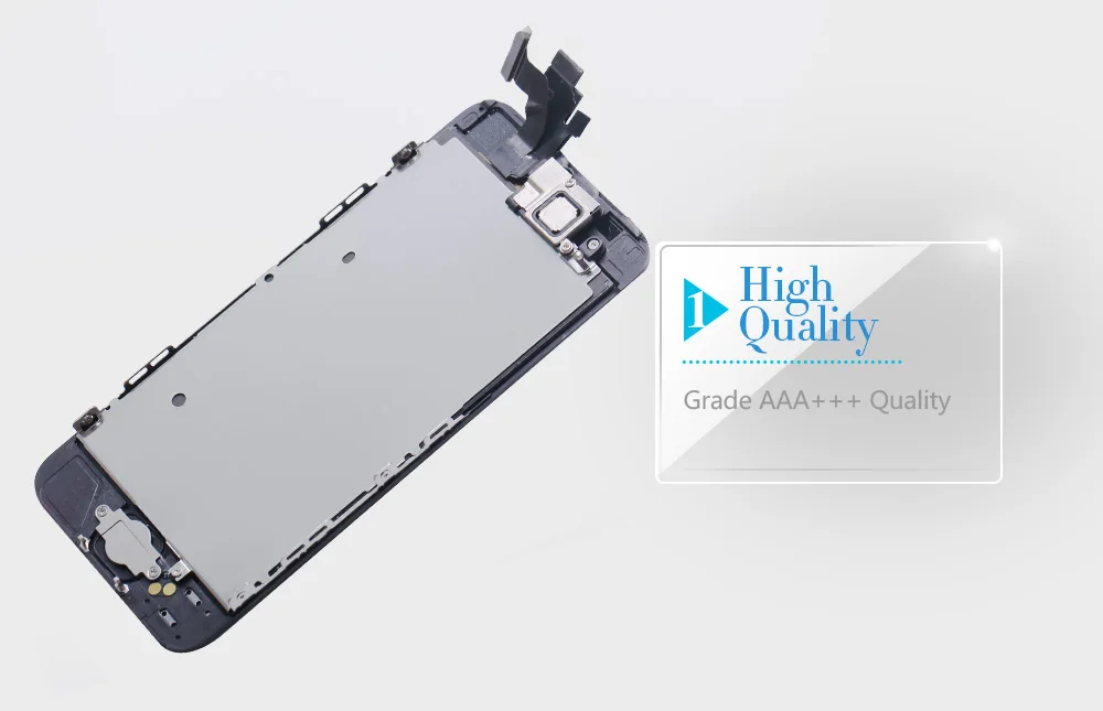 Полная сборка ЖК-дисплей для iPhone 5S 6s se 6 сенсорный экран дигитайзер Замена с кнопкой домой фронтальная камера полный ЖК-дисплей