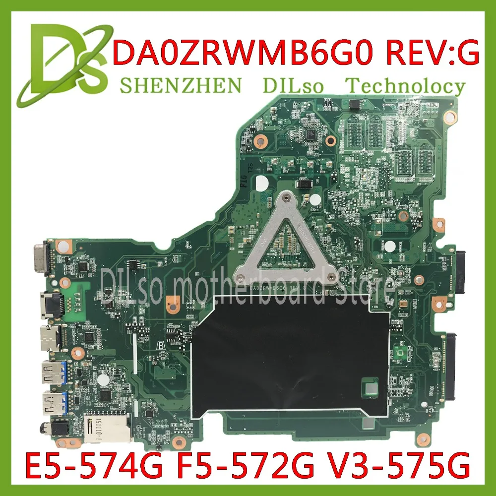 KEFU E5-574G материнская плата для acer Aspire E5-574 E5-574G F5-572 V3-575 V3-575G материнская плата I5-6200U Процессор DA0ZRWMB6G0 Тесты