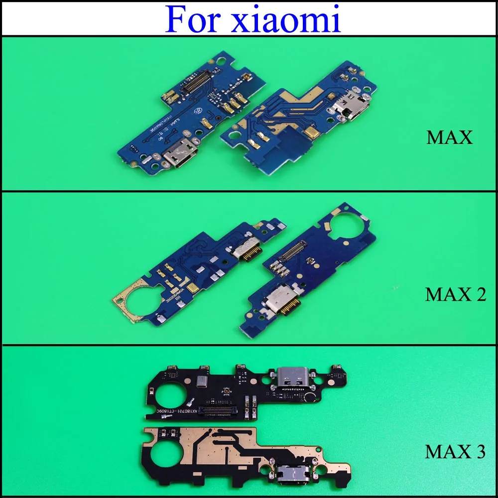 

USB Charging Port Dock Plug Jack Connector Charge Board With Microphone Flex Cable For Xiaomi Mi Max 2 Max2 / Max 3 Max3 / max