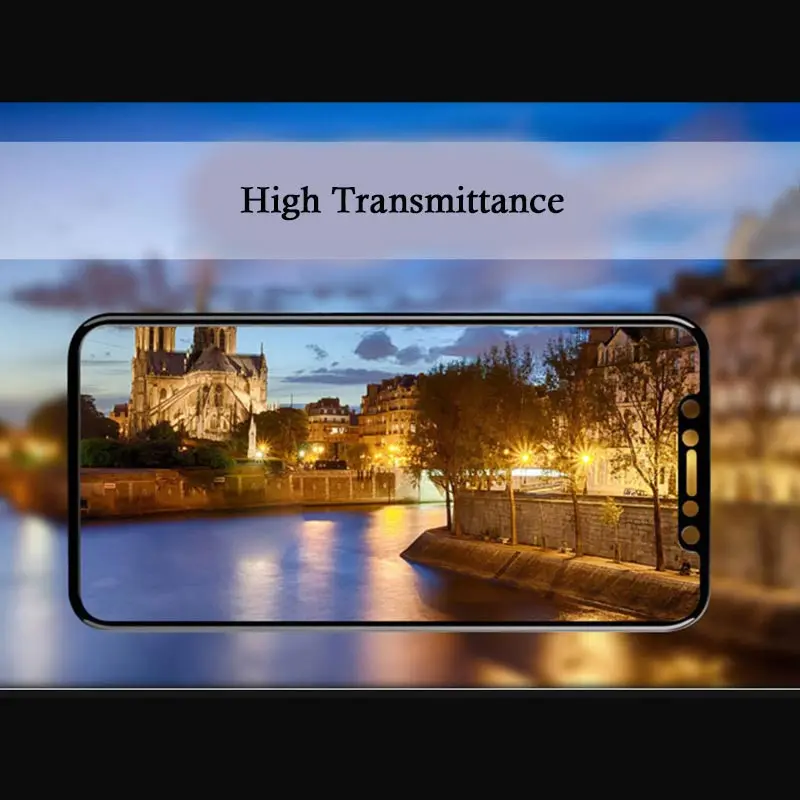 Защитное стекло mocolo закаленное для iPhone X мягкое 3D изогнутое защитное с полным