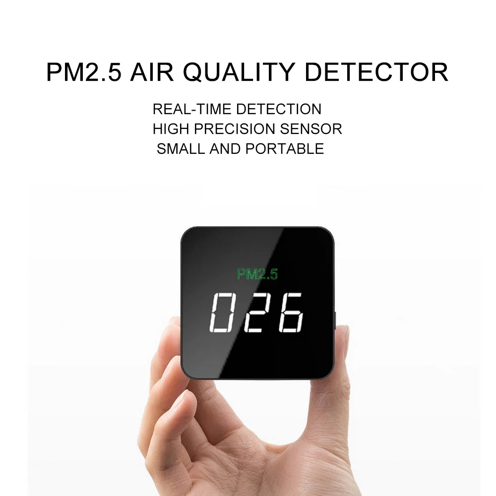 PM2.5 детектор PM2.5 монитор 1200 мА-ч перезаряжаемая батарея газоанализатор лазера Сенсор качества воздуха монитор здоровья детектор воздуха