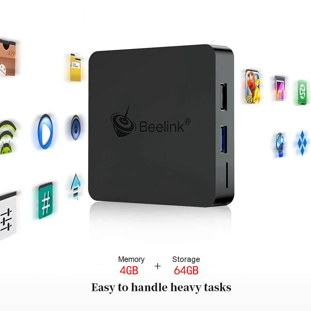 Beelink Gt1 Mini Amlogic S905X2 1000M Android 8,1 5Gtv Box Wifi Bluetooth 4,0 4K медиаплеер с голосовым пультом дистанционного управления