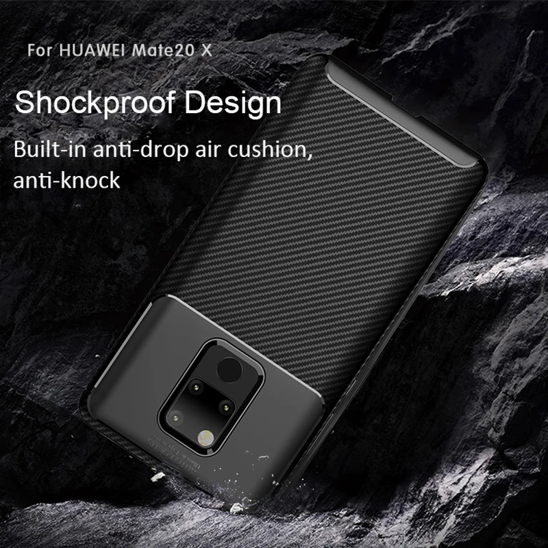 Углеродное волокно чехол для huawei mate 20 X Мягкий силиконовый TPU X/mate Lite/mate Pro Hoesje |