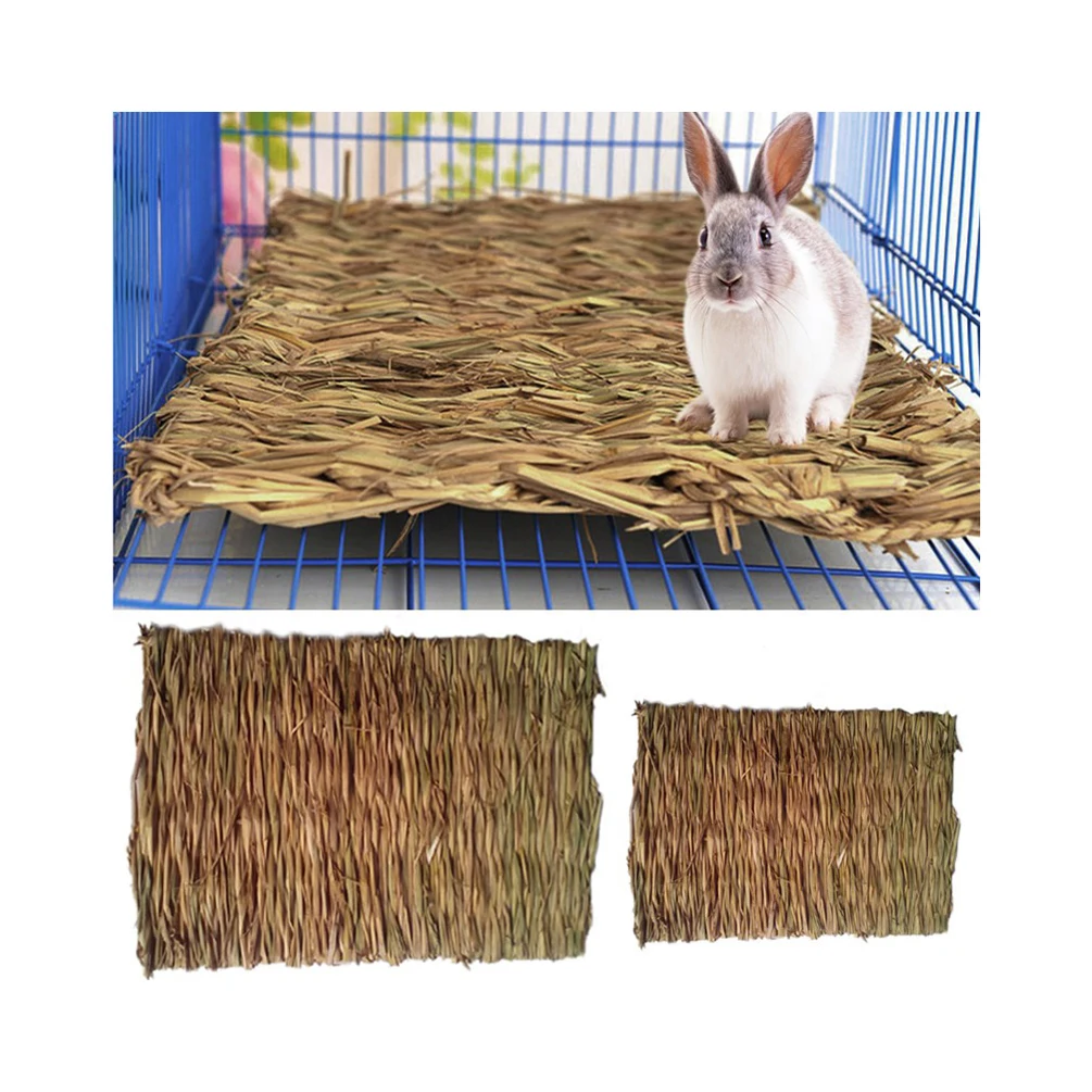Petacc 11 ''x 8'' трава кровать хомяка тканый маленький коврик для животных