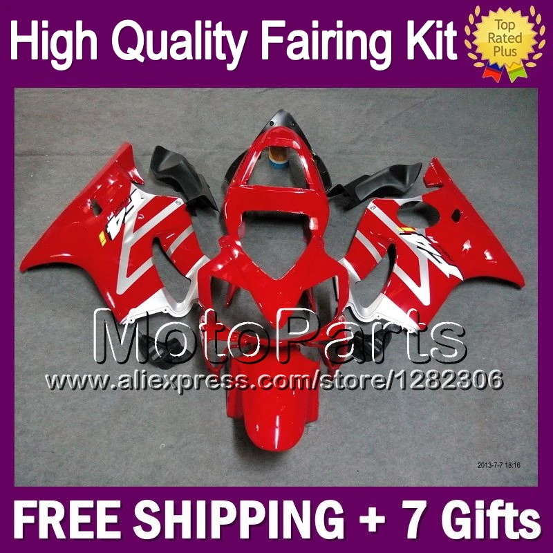 + Бак Для HONDA CBR600RR CBR 600F4i CBR600F4i 01 03 Красный серебристый 22LC9 CBR600 F4i 02 2001 2002 2003